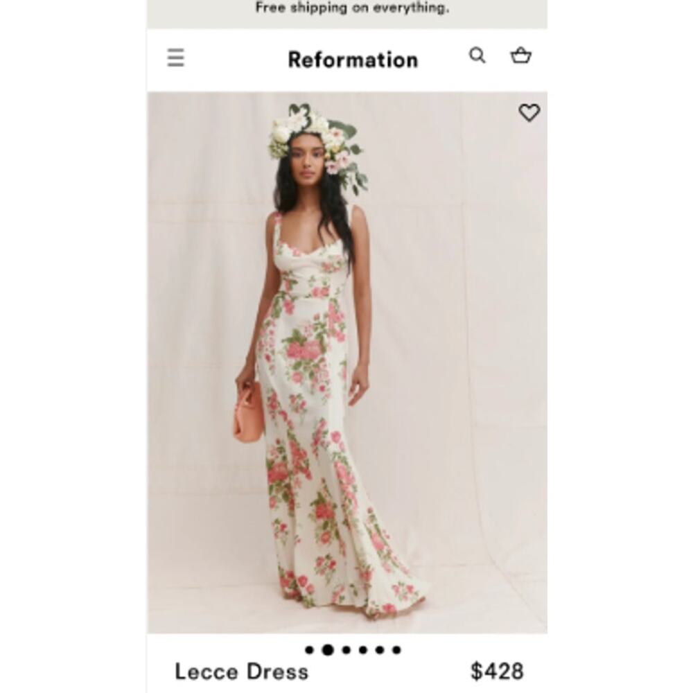 Reformation Lecce Dress in Corsage - Picture 3 of 15